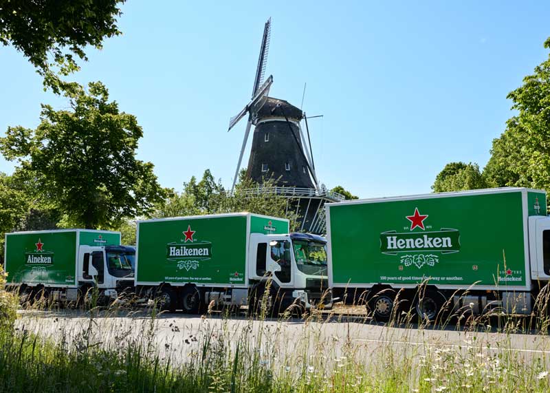 Heineken H150 Misspelled Truck with Windmill