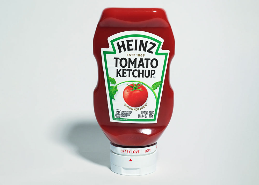 Heinz testa tampa regulável para personalizar a dosagem de ketchup